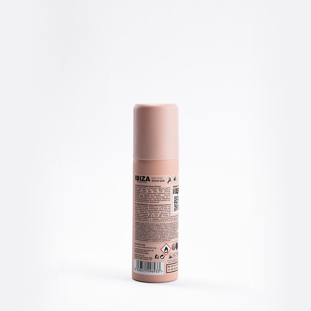 IBIZA 3-SEC INSTA FILTER Medium Nude Anti-Aging Spray-on Face Foundation Advanced Skincare