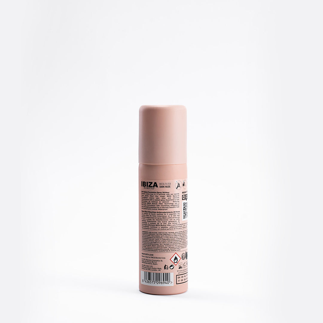 IBIZA 3-SEC INSTA FILTER Dark Nude Anti-Aging Spray-on Face Foundation Advanced Skincare