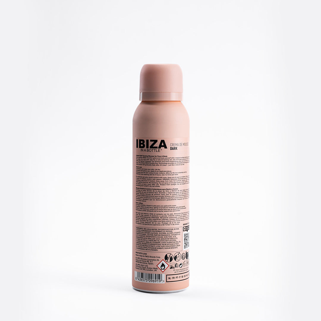 IBIZA CREMA DE MOUSSE Dark Self-Tanning Professional Face & Body Mousse