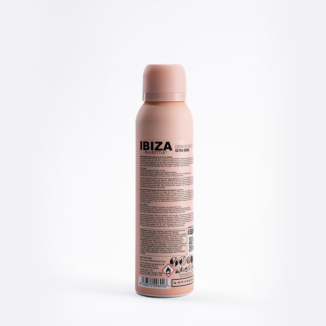 IBIZA CREMA DE MOUSSE Ultra Dark Self-Tanning Professional Face & Body Mousse